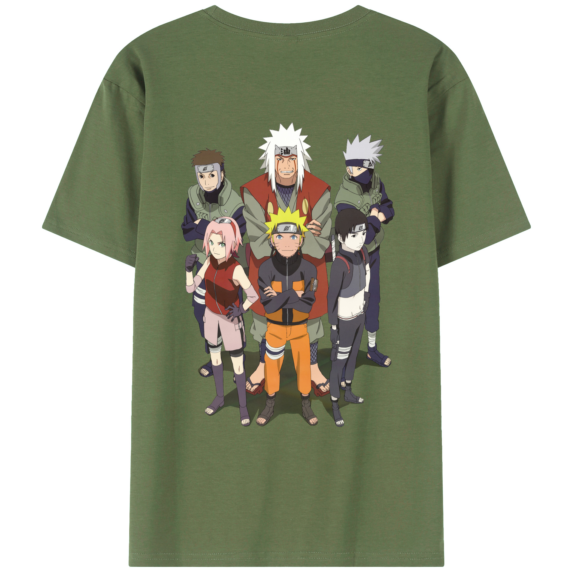 （画像用） NARUTO -ナルト- うずまき ナルト Uzumaki Naruto 綿100％ メンズ半袖Tシャツ（バックプリント） 通気性